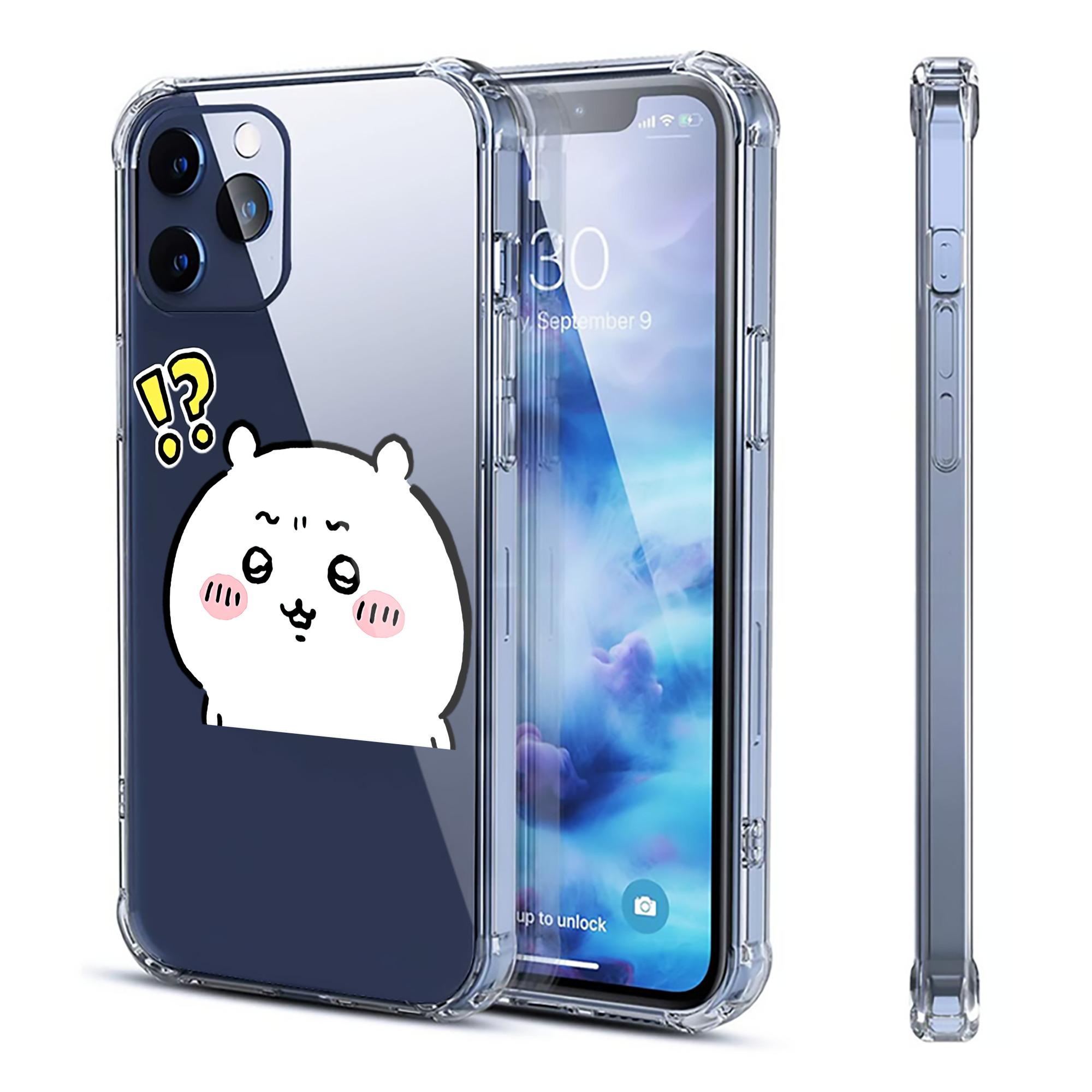 （画像用） ちいかわ ちいかわ Chii-kawa chiikawa 【iPhone 12シリーズ対応】透明スマホケース（クリアソフトケース）